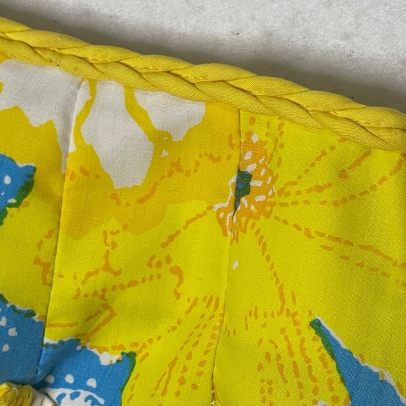 Vintage Lilly Pulitzer Floral 1960's A-line Skirt Braided Fabric Detail Rare - Picture 5 of 8